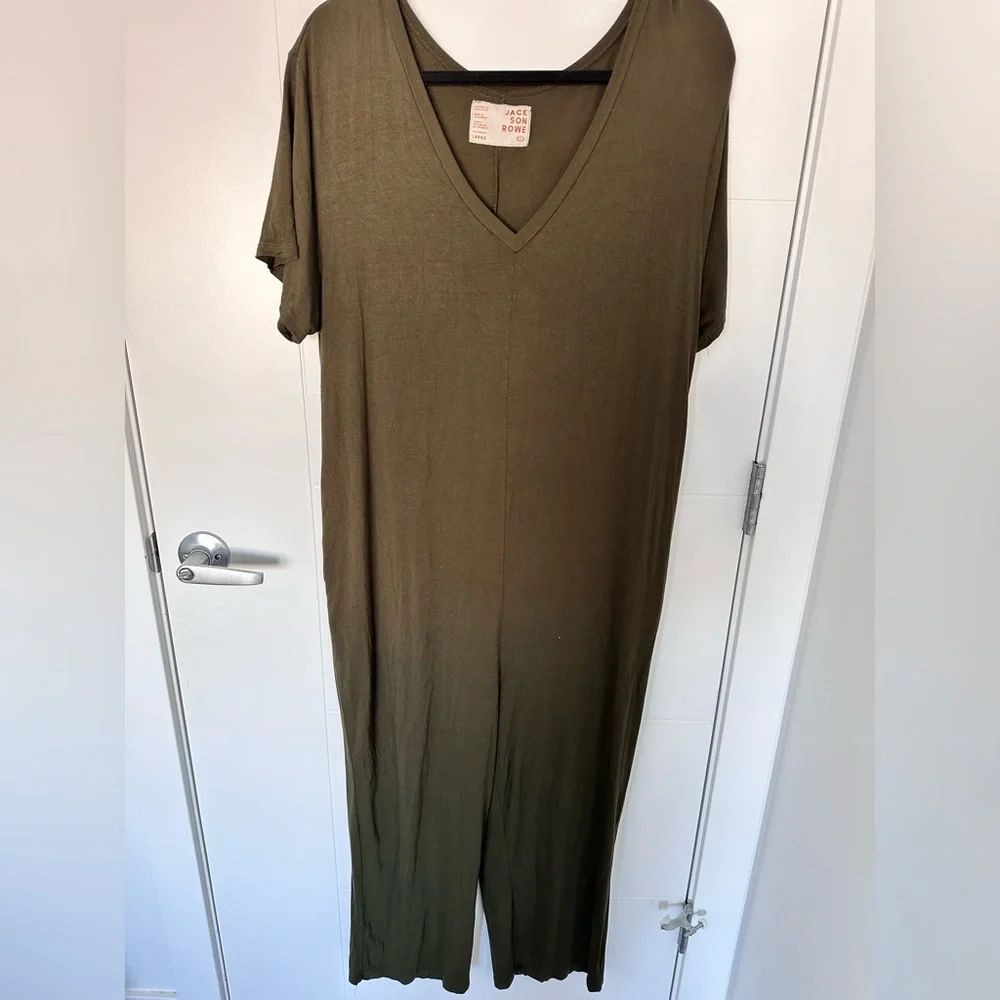 Jackson Rowe Green Jersy Onesie Jumpsuit - Picture 3 of 8